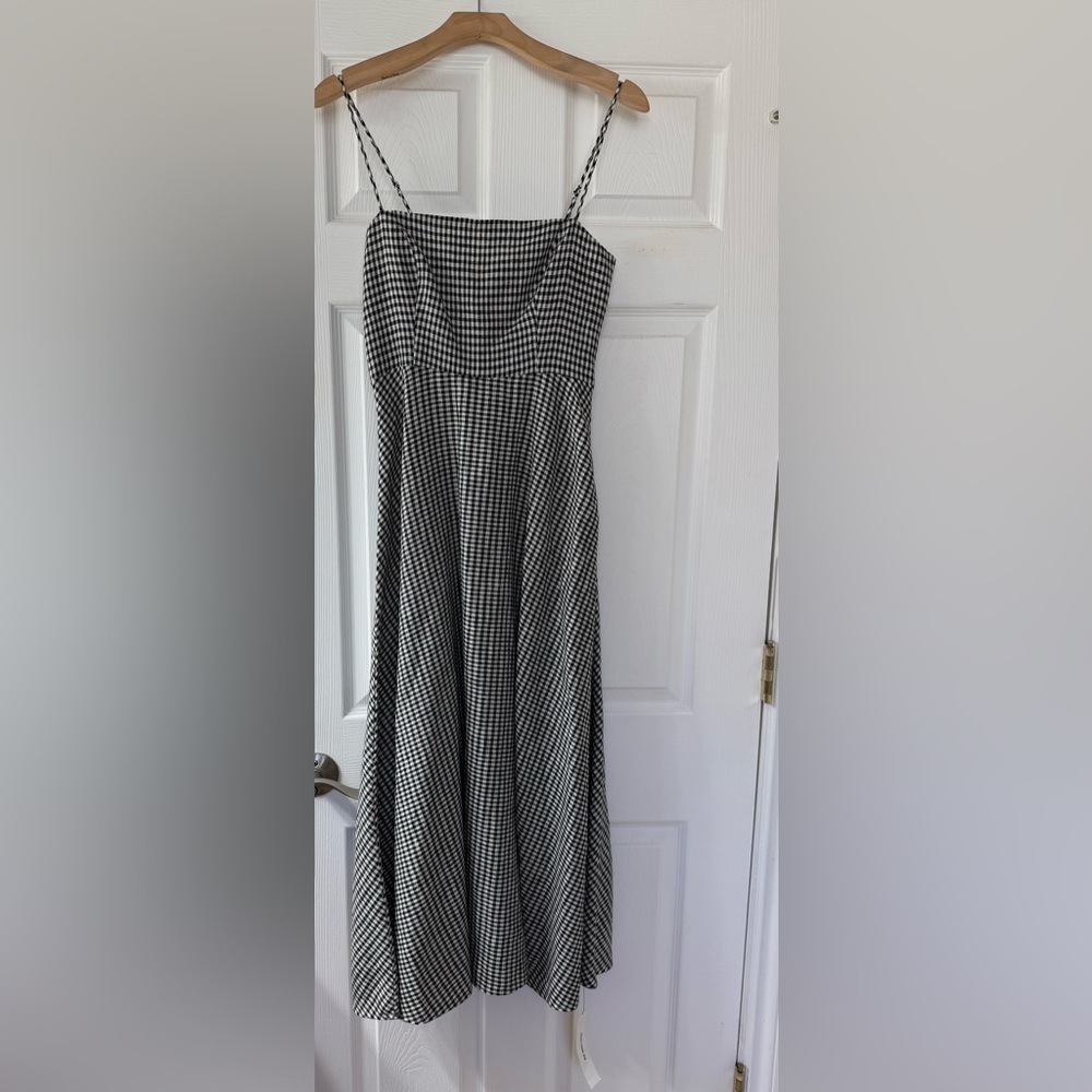 NWT Reformation Monette Linen Dress in Remy Check (gingham) - Picture 4 of 9